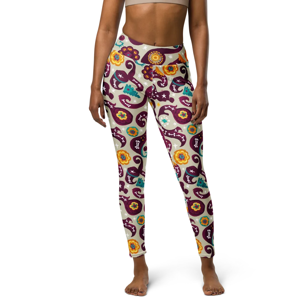 Morbida Botanica on Yoga Leggings — Front