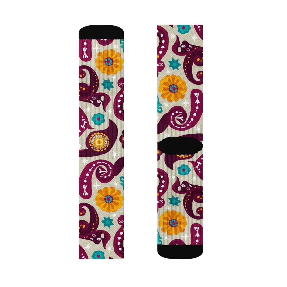 Morbida Botanica on Socks — Right Sock