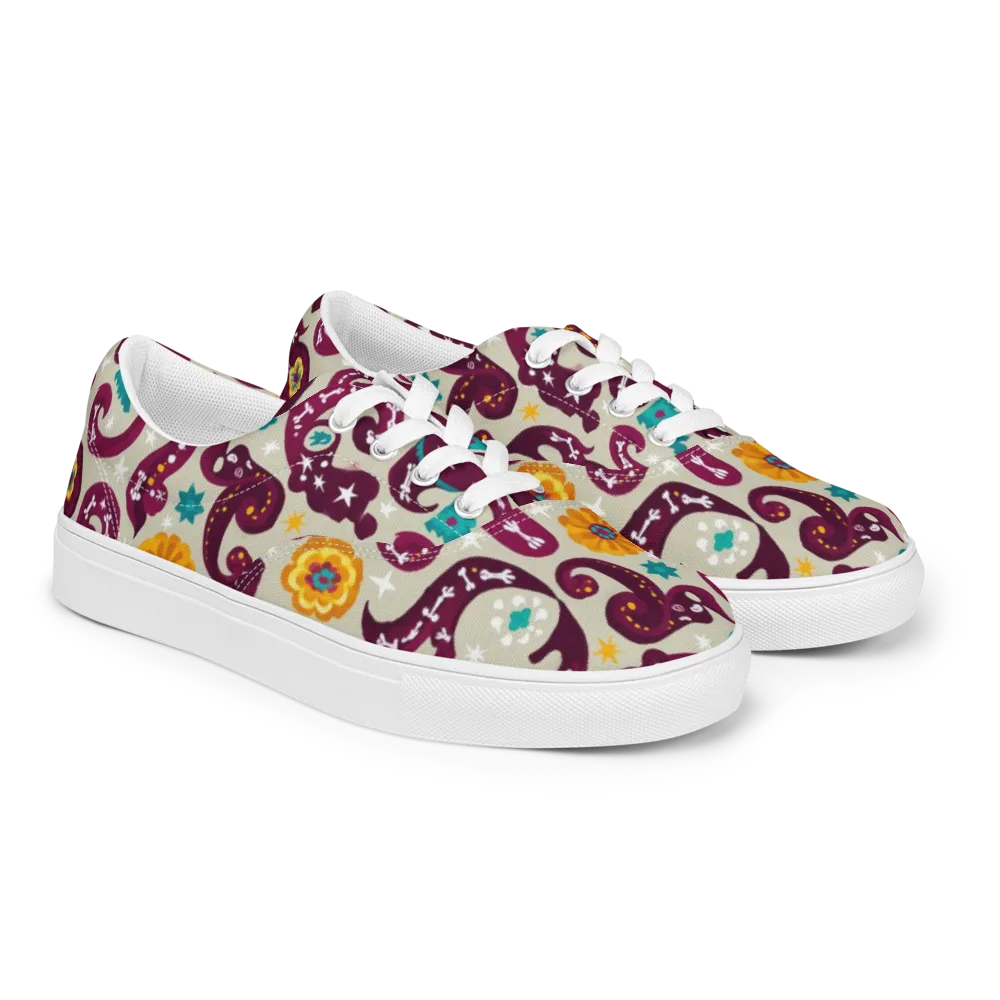 Morbida Botanica on Men's Lace-Up Canvas Shoes — Right Front