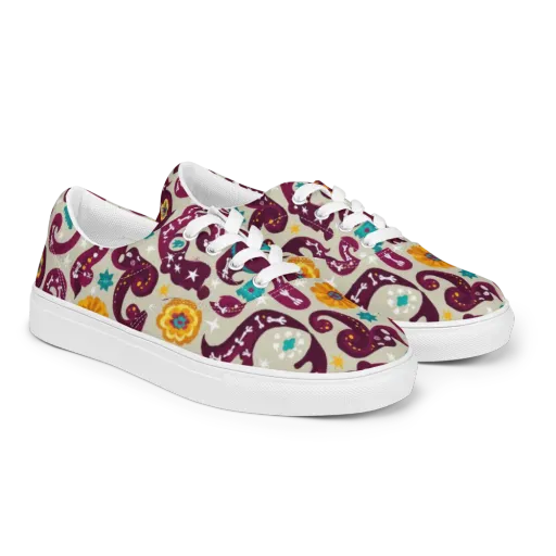 Morbida Botanica on a Men's Lace-Up Canvas Shoes