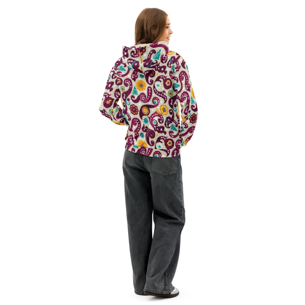 Morbida Botanica on Cotton Hoodie — Back