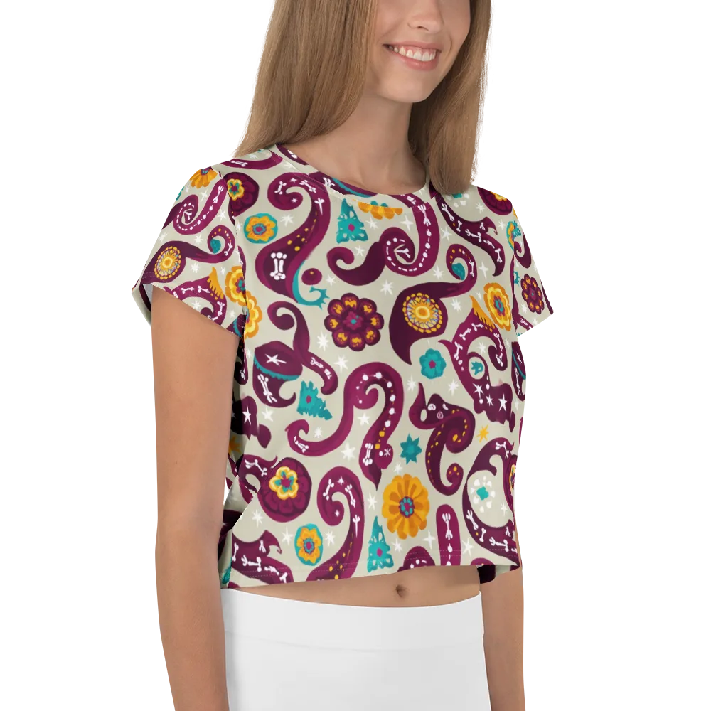 Morbida Botanica on Crop Tee — Right