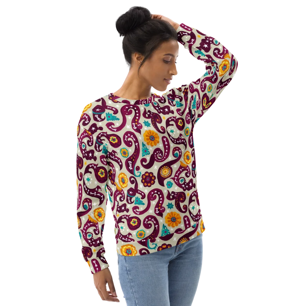 Morbida Botanica on Sweatshirt — Right Front