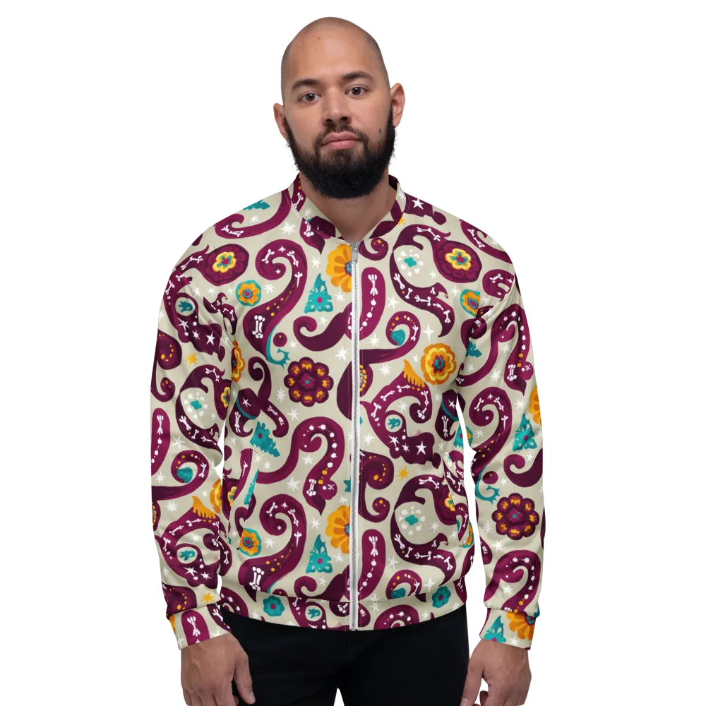Morbida Botanica on Bomber Jacket — Front