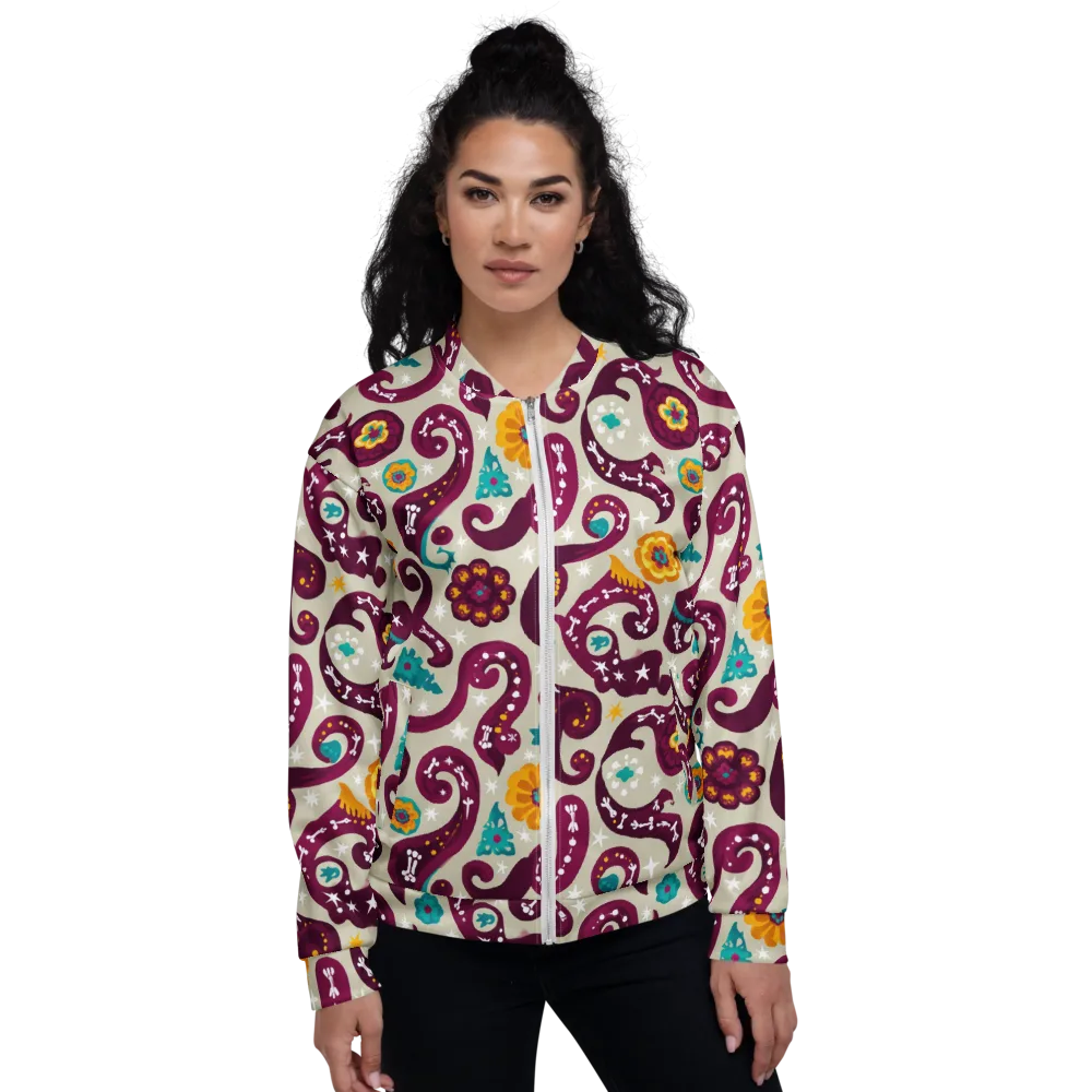 Morbida Botanica on Bomber Jacket — Front