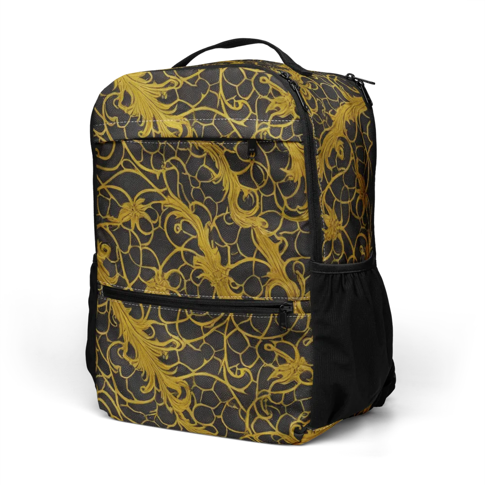 Gilded Acanthus on Utility Backpack — Left Front