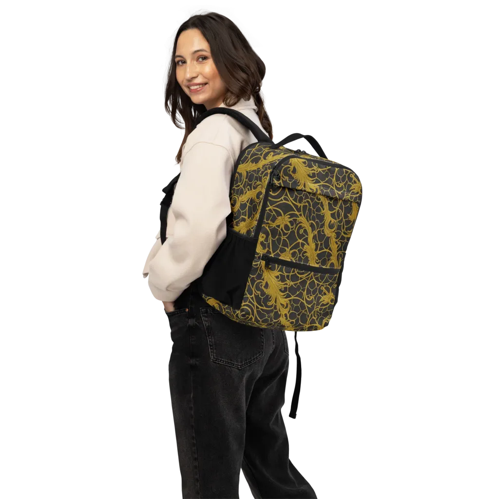Gilded Acanthus on Utility Backpack — Back