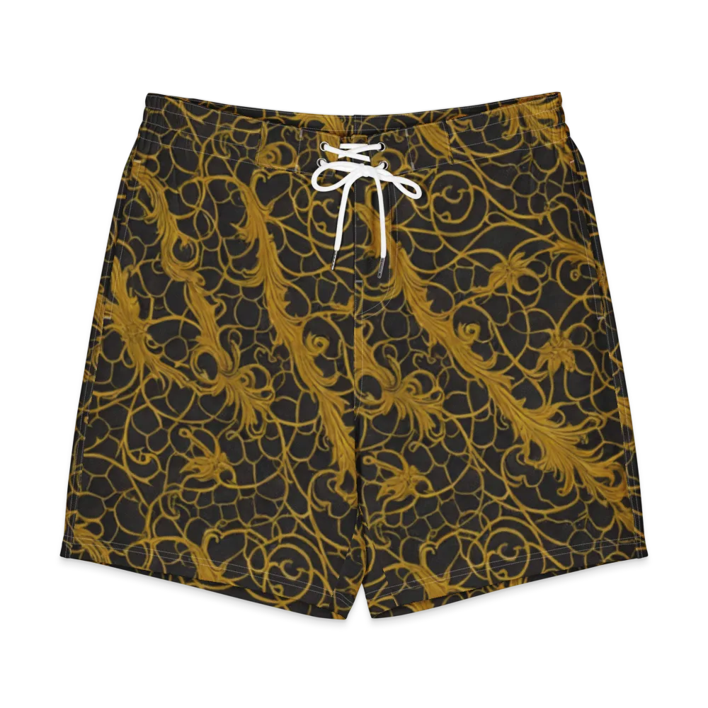 Gilded Acanthus on Men's Board Shorts — Front