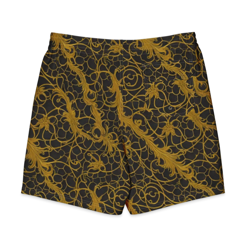 Gilded Acanthus on Men's Board Shorts — Back