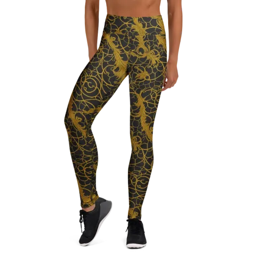 Gilded Acanthus on a Yoga Leggings