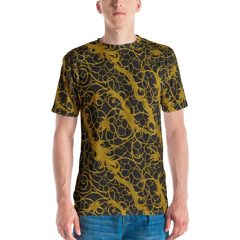 Gilded Acanthus on Men's Crew Neck T-Shirt — Front