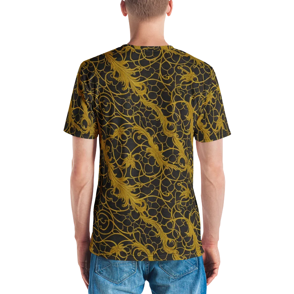 Gilded Acanthus on Men's Crew Neck T-Shirt — Back