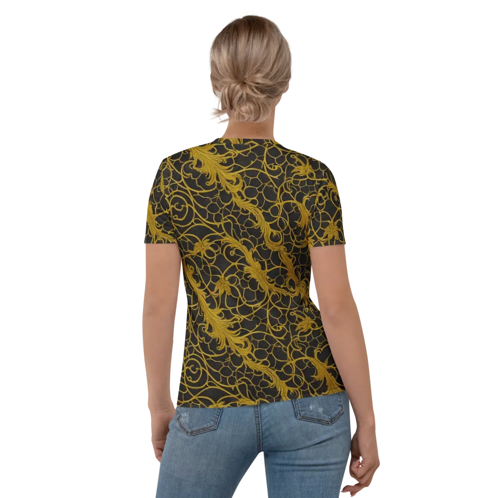 Gilded Acanthus on Women's Crew Neck T-Shirt — Back