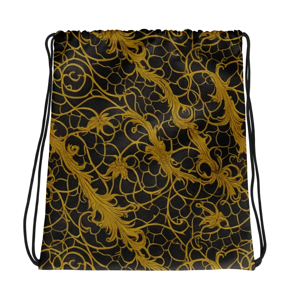 Gilded Acanthus on Drawstring Bag — Photo