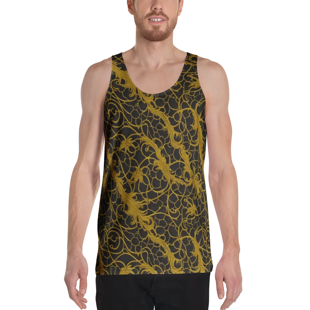 Gilded Acanthus on Men's Tank Top — Front