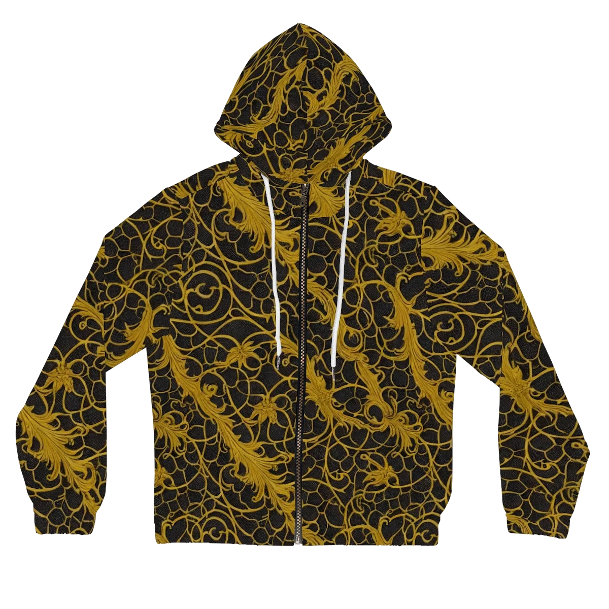 Gilded Acanthus on Women's Full-Zip Hoodie — Front