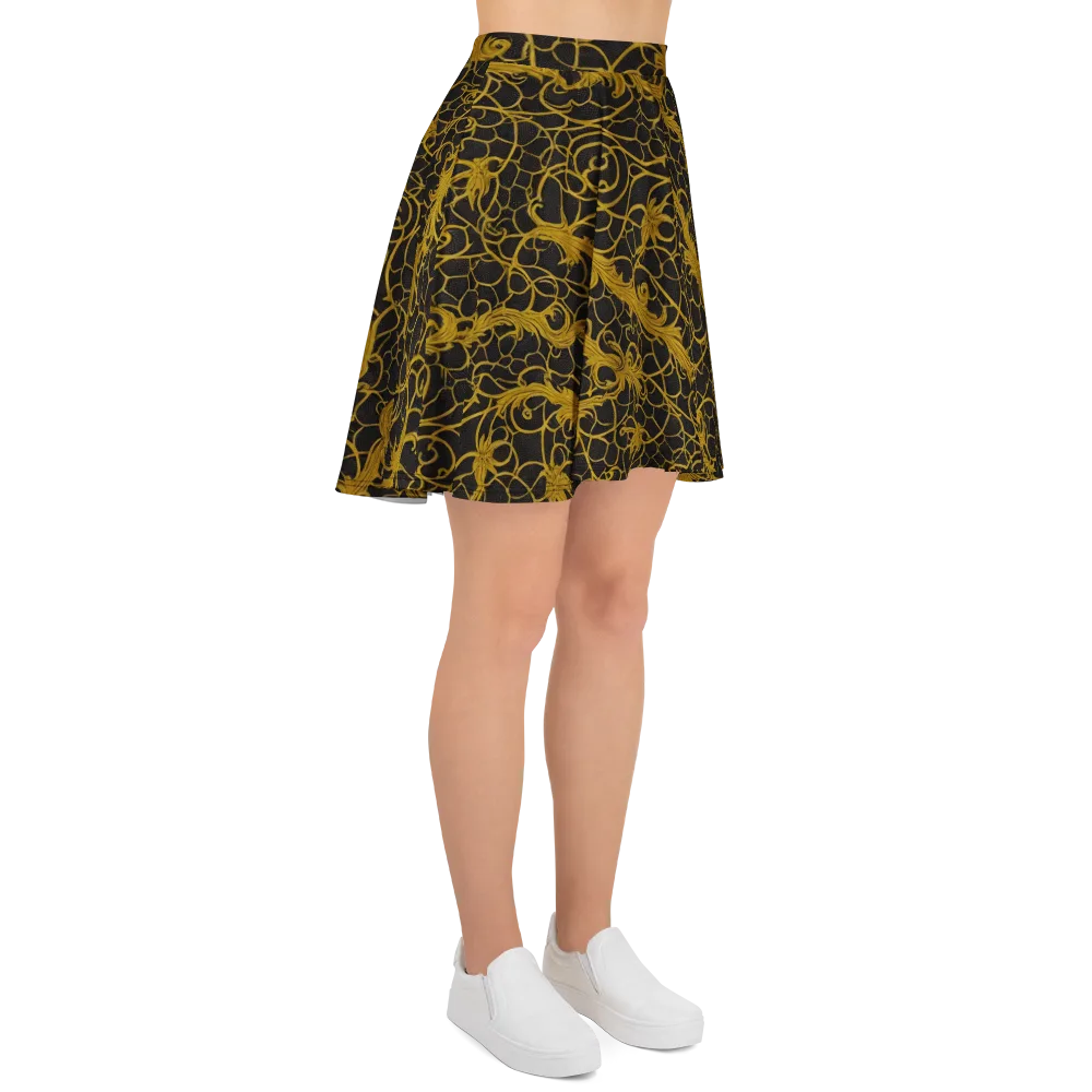 Gilded Acanthus on Skater Skirt — Right