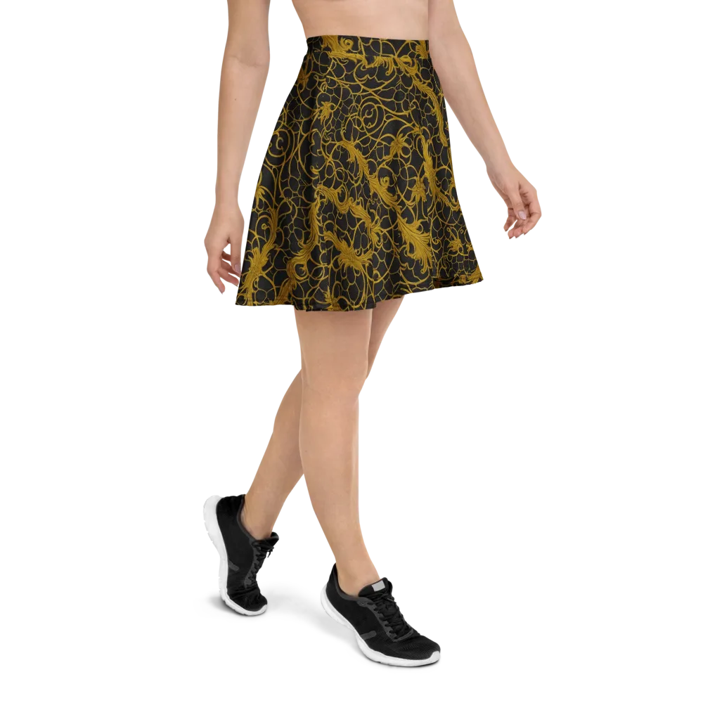 Gilded Acanthus on Skater Skirt — Right