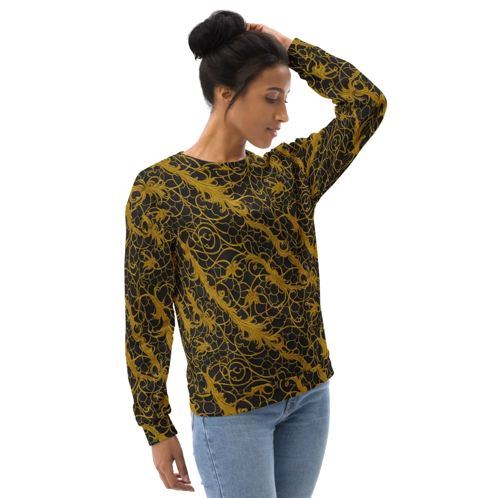 Gilded Acanthus on Sweatshirt — Right Front