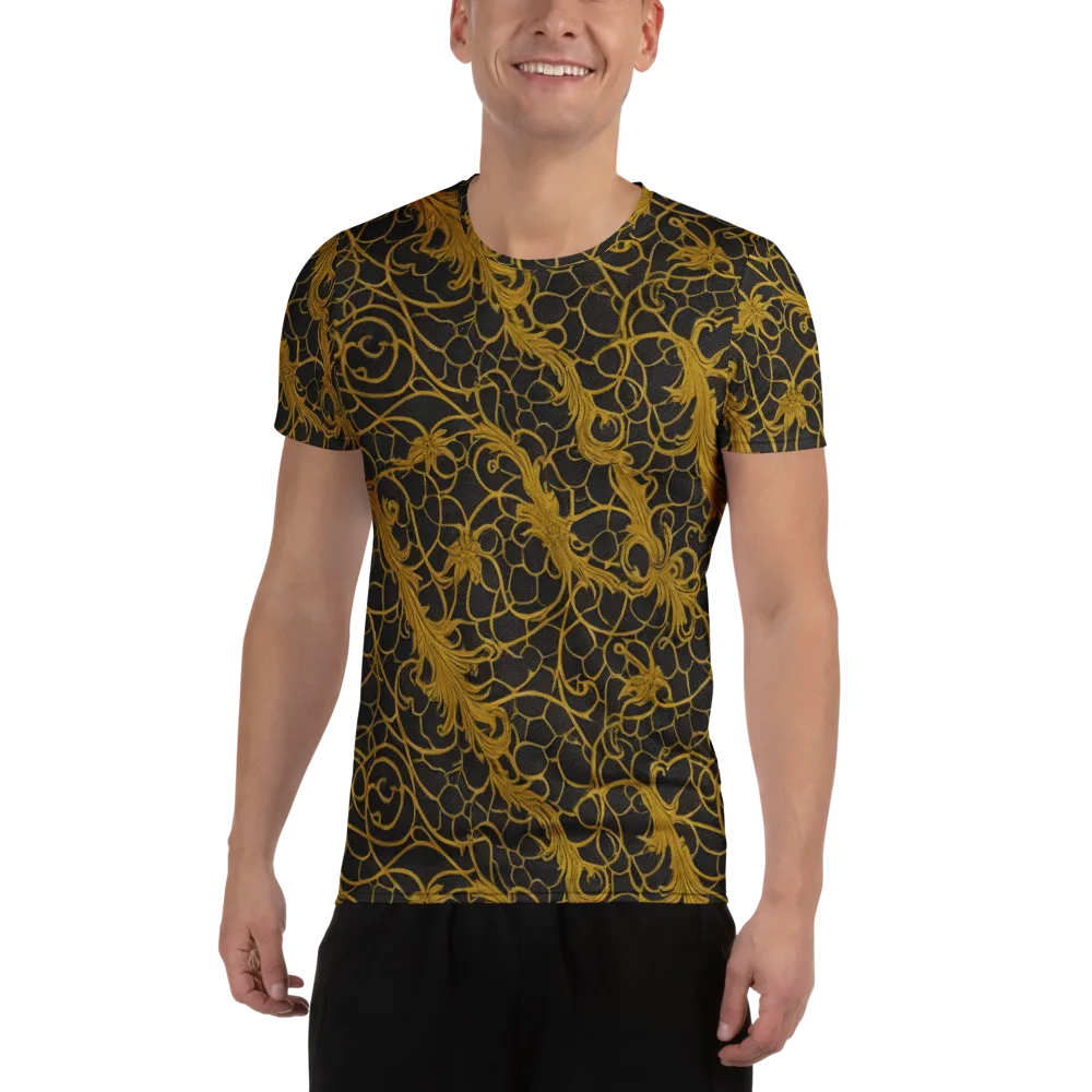 Gilded Acanthus on Men's Athletic T-Shirt — Front