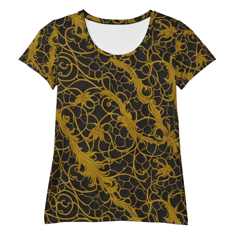 Gilded Acanthus on Women's Athletic T-Shirt — Front