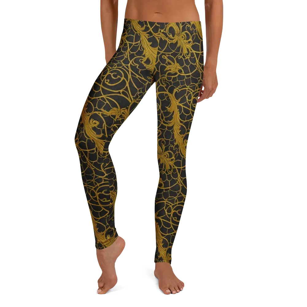 Gilded Acanthus on Leggings — Front