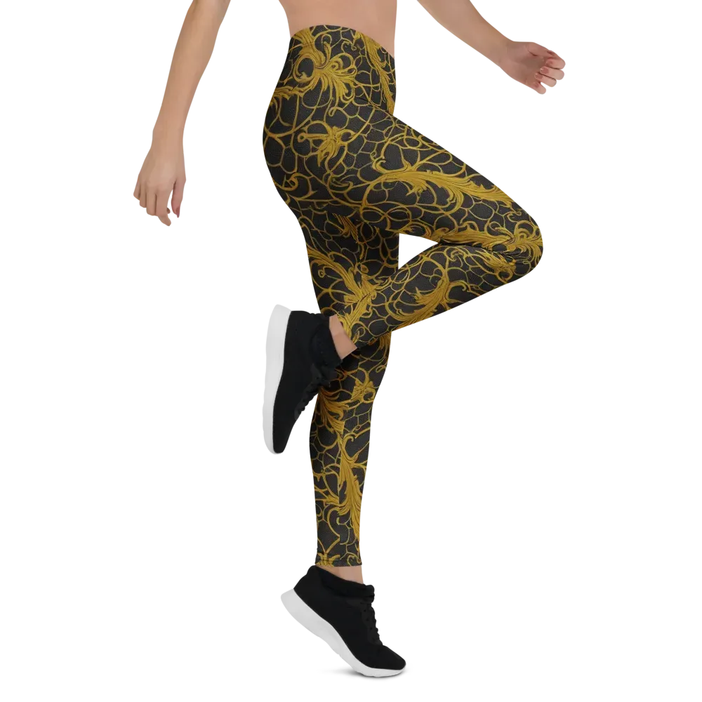 Gilded Acanthus on Leggings — Right