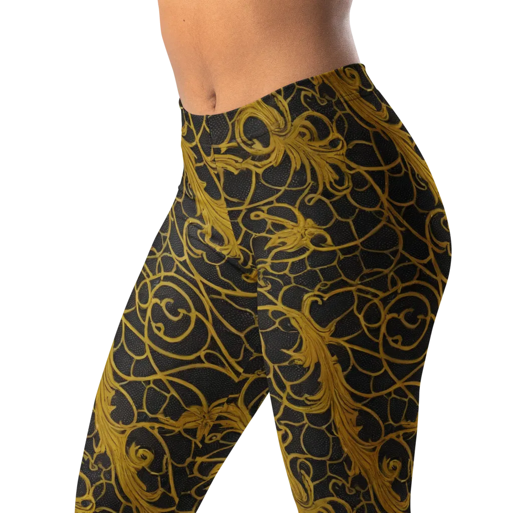 Gilded Acanthus on Leggings — Left Front