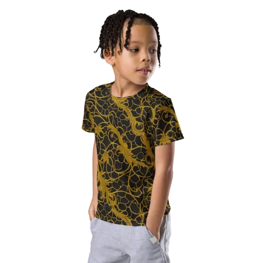 Gilded Acanthus on a Kids Crew Neck T-Shirt
