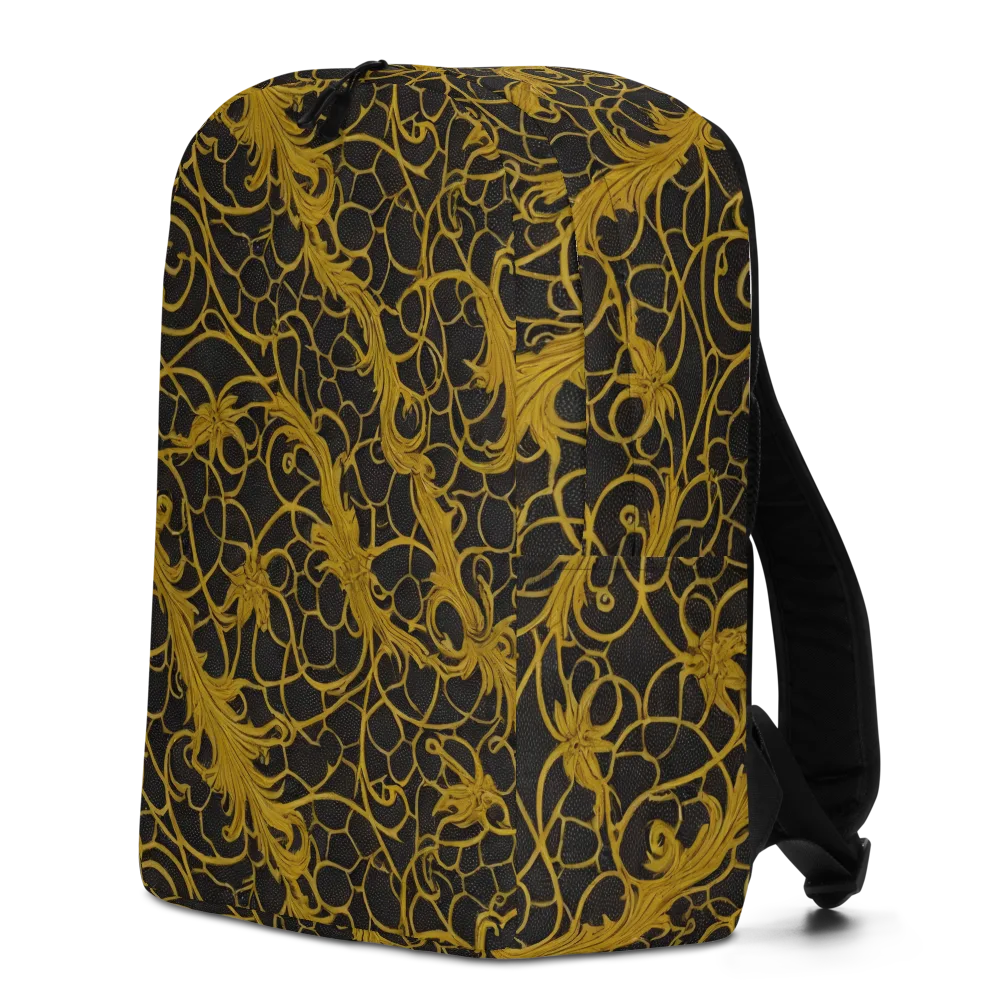 Gilded Acanthus on Minimalist Backpack — Left