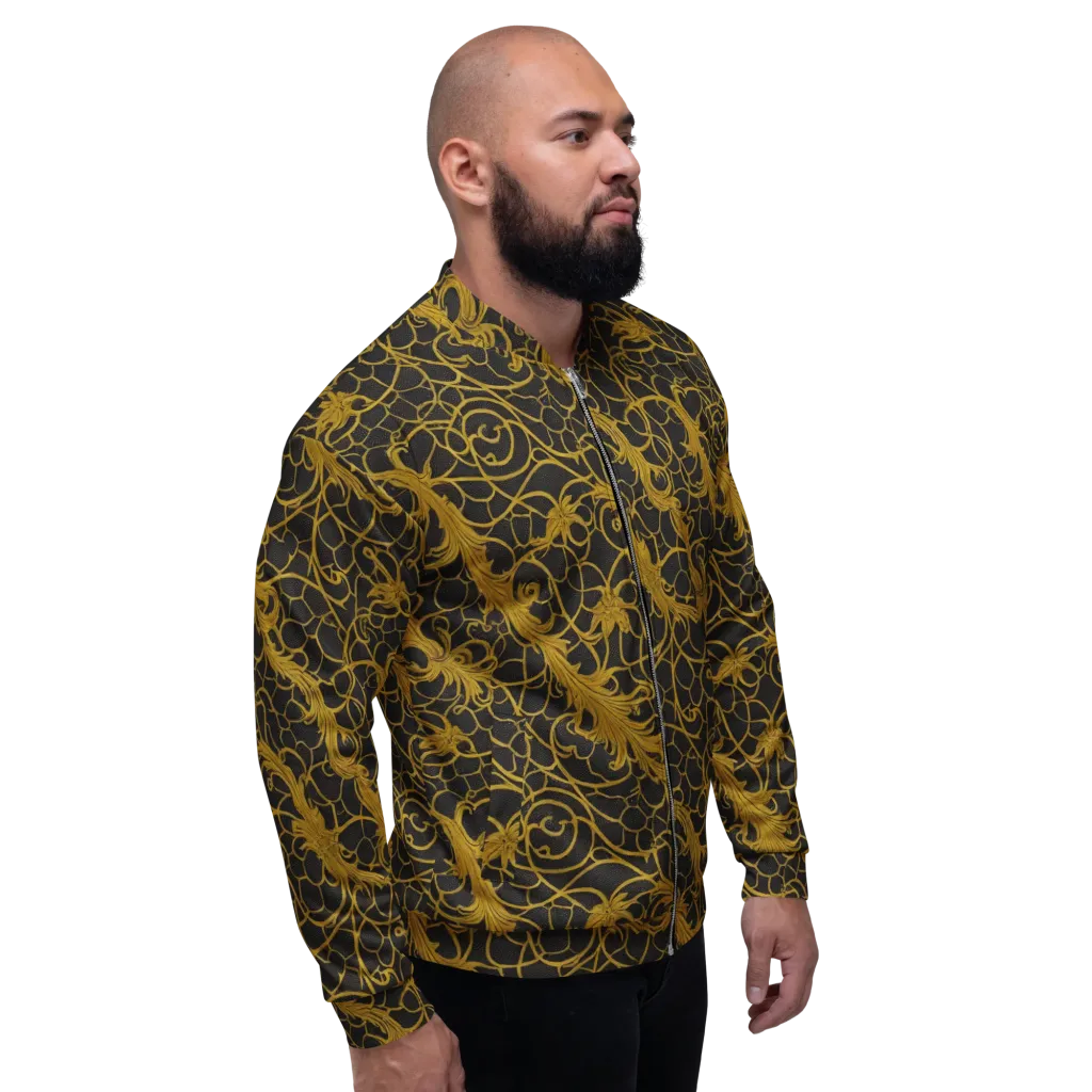 Gilded Acanthus on Bomber Jacket — Right