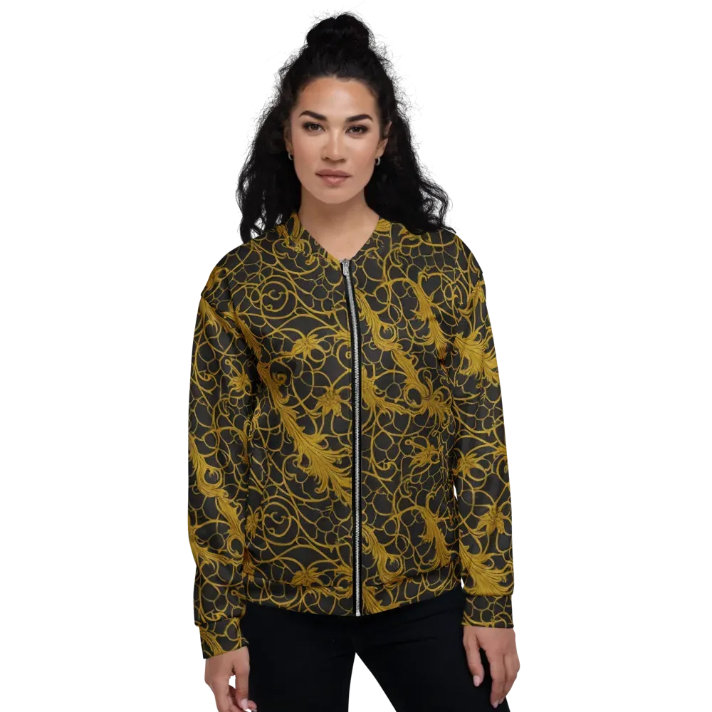 Gilded Acanthus on Bomber Jacket — Front