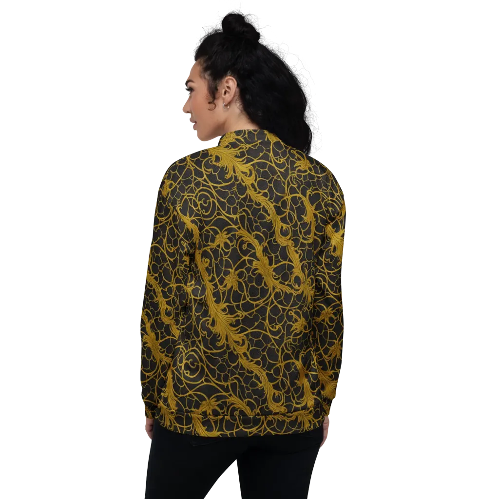 Gilded Acanthus on Bomber Jacket — Back