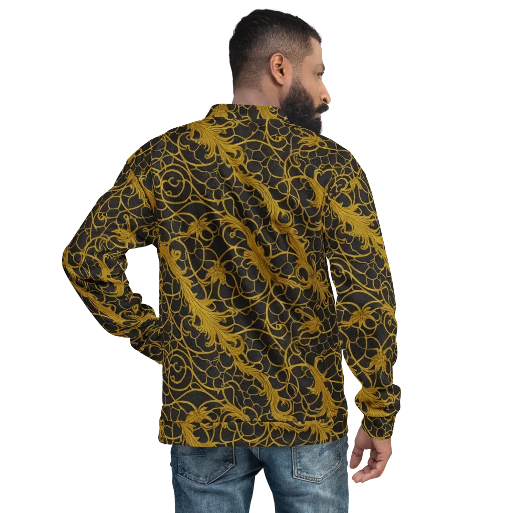 Gilded Acanthus on Bomber Jacket — Back
