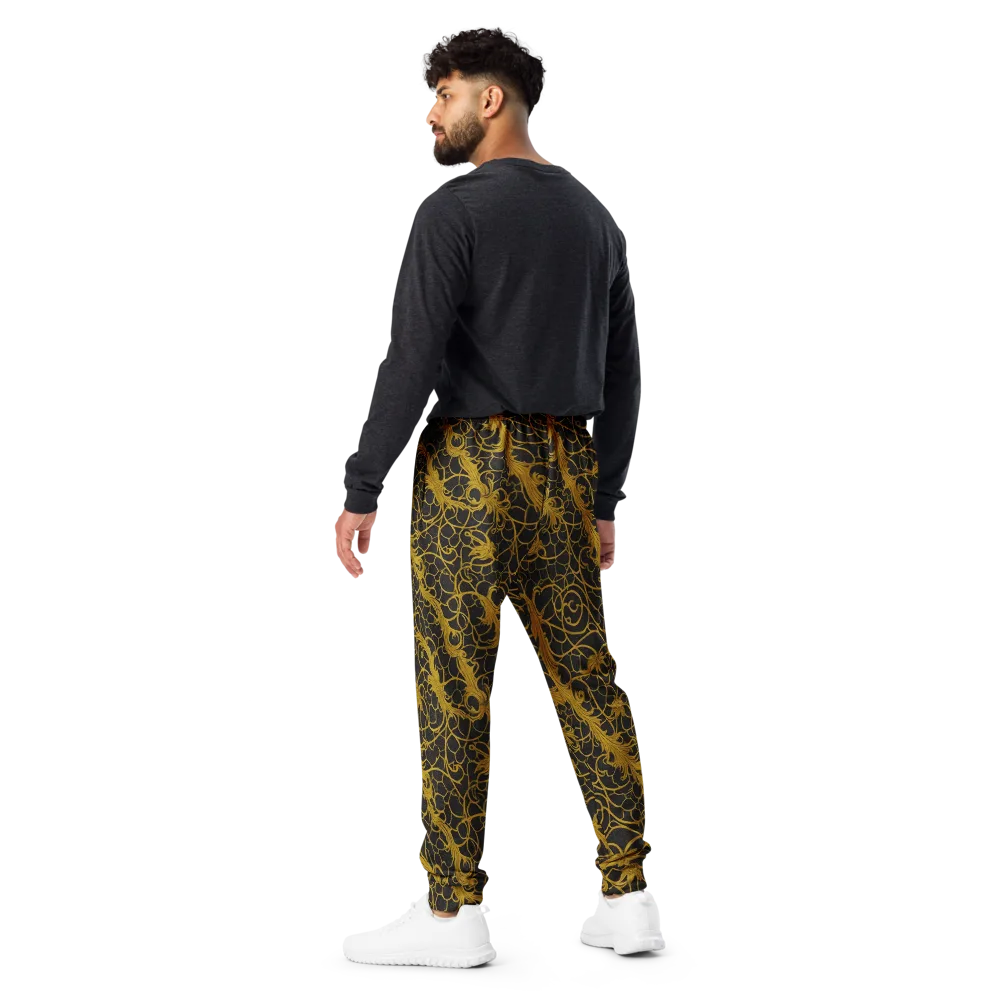 Gilded Acanthus on Men's Joggers — Back
