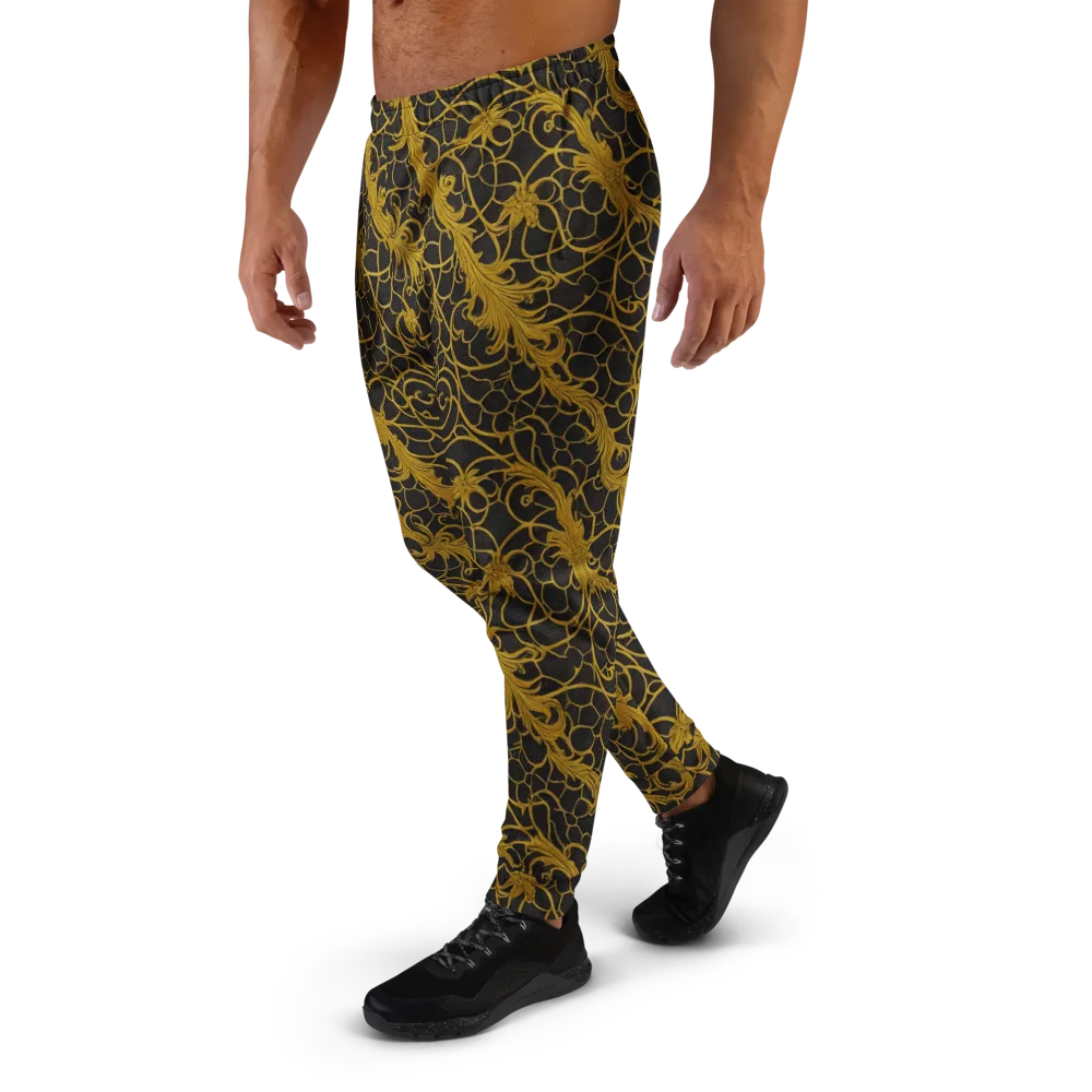 Gilded Acanthus on Men's Joggers — Left