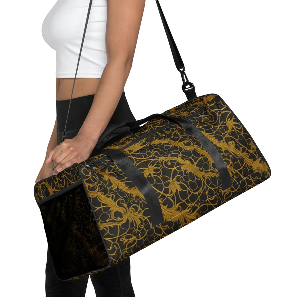 Gilded Acanthus on Duffle Bag — Front