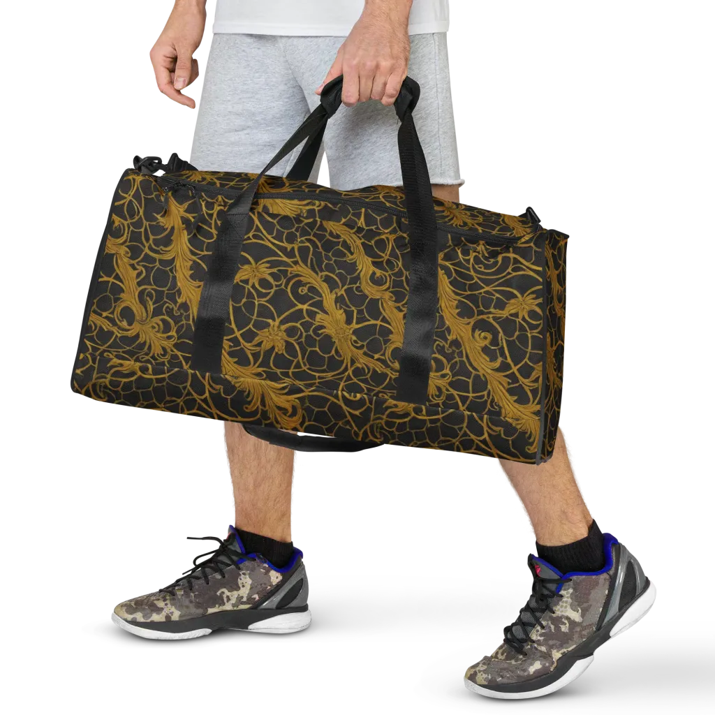Gilded Acanthus on Duffle Bag — Front