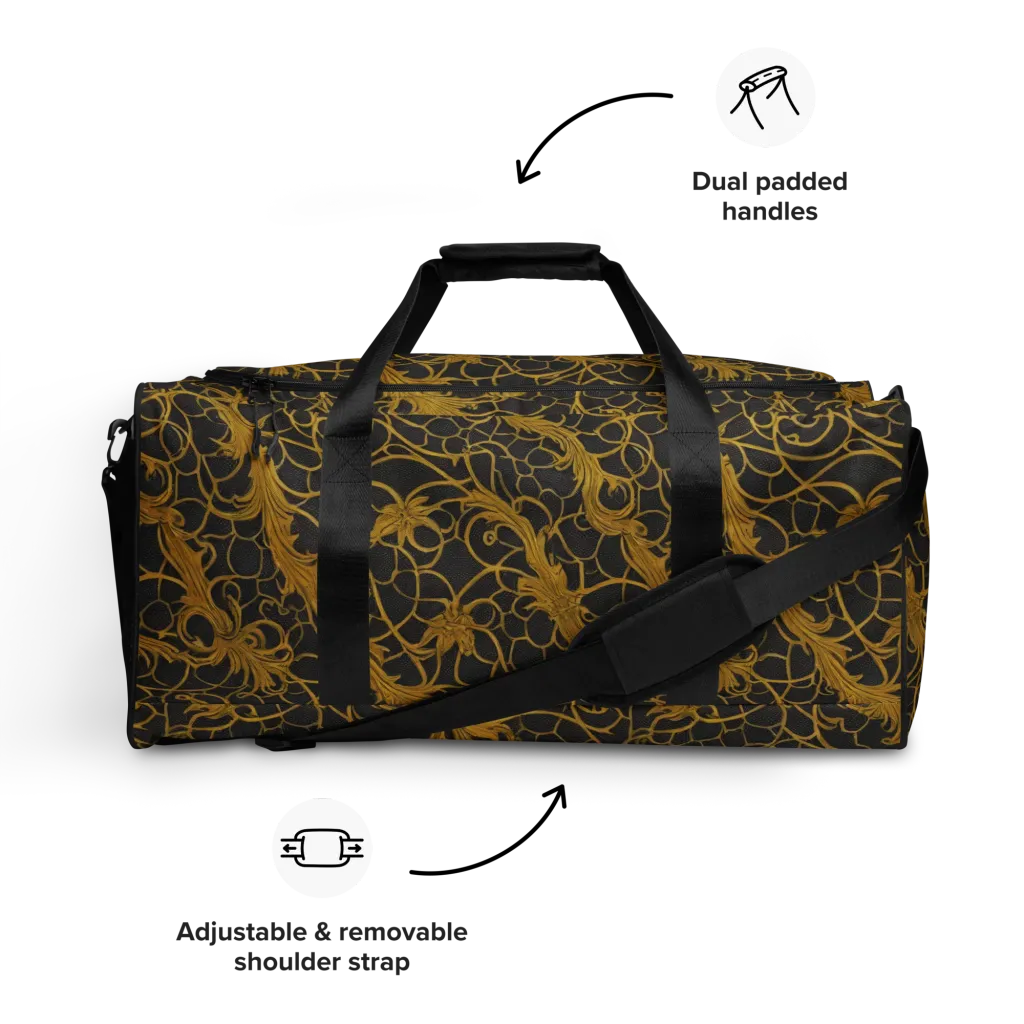 Gilded Acanthus on Duffle Bag — Front