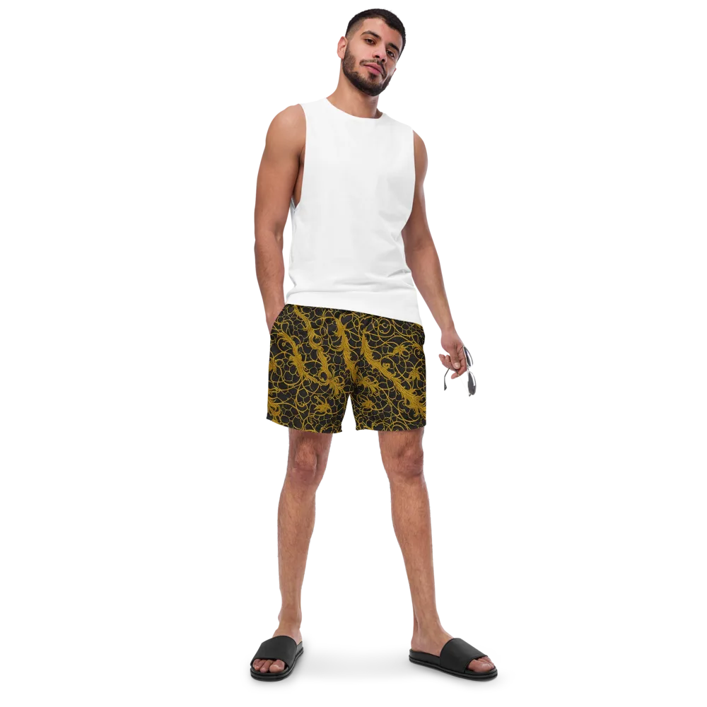 Gilded Acanthus on Swim Trunks — Front