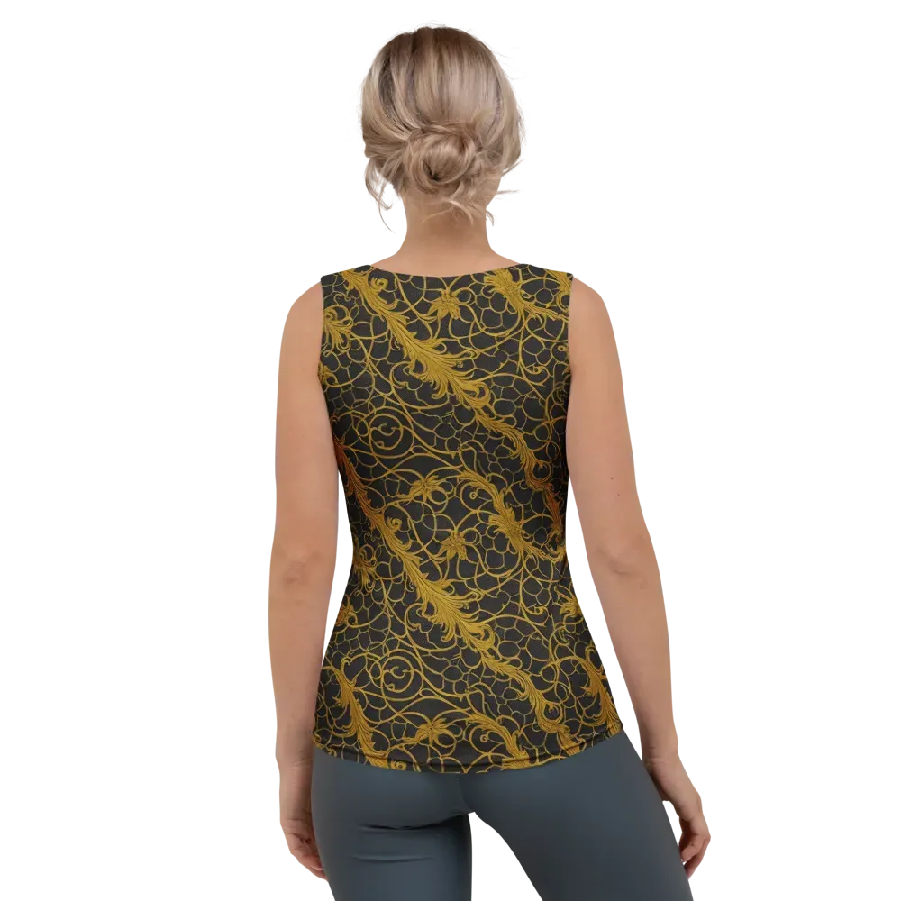 Gilded Acanthus on Women's Tank Top — Back