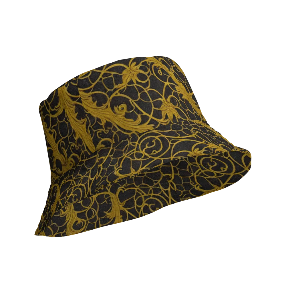Gilded Acanthus on Reversible Bucket Hat — Product details Outside