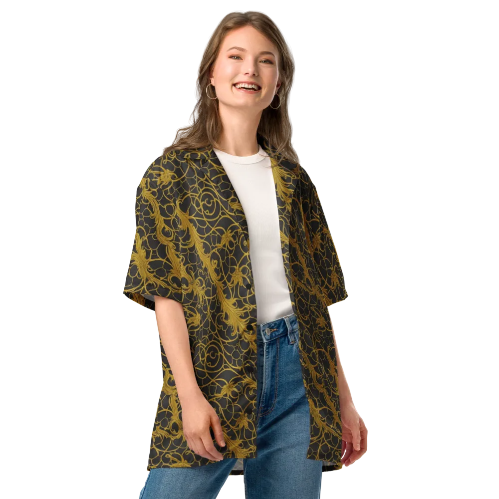 Gilded Acanthus on Button Shirt — Front