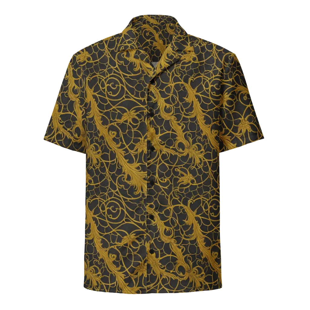 Gilded Acanthus on Button Shirt — Front