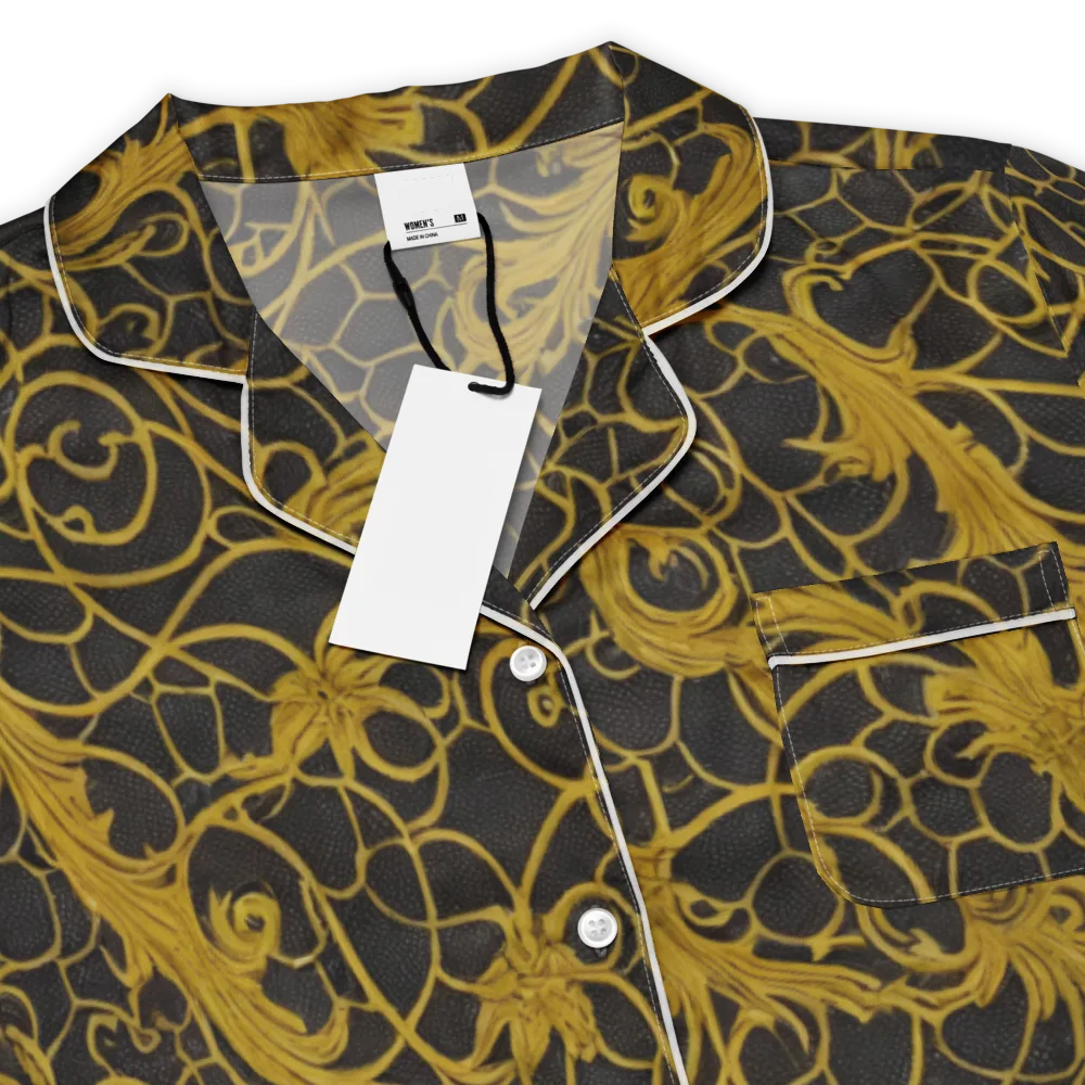 Gilded Acanthus on Women's Short Sleeve Pajama Top — Product details