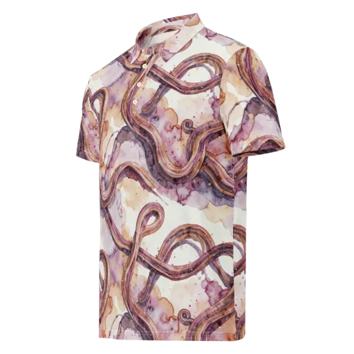 Stardust Swerve on a Men's Slim Fit Polo Shirt