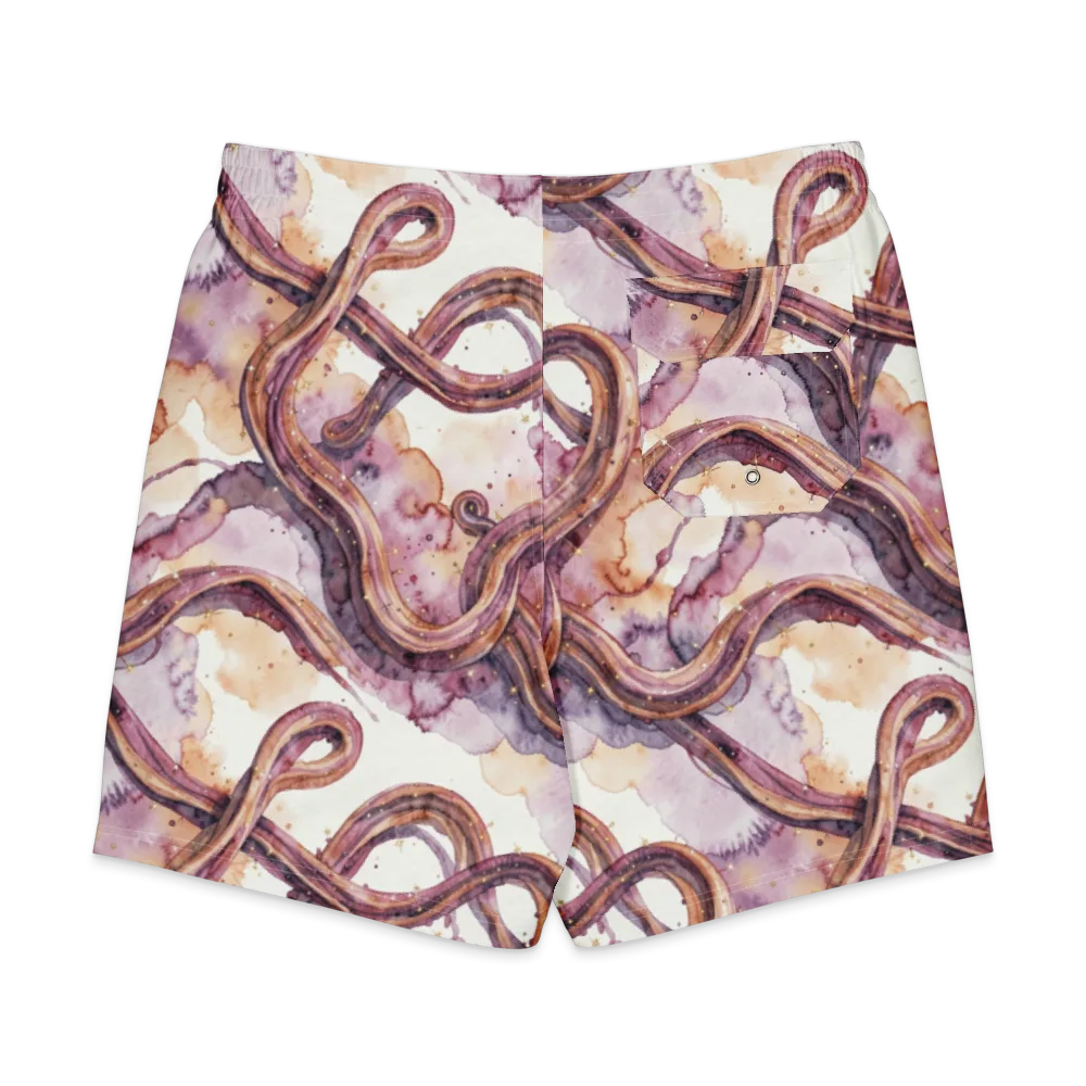 Stardust Swerve on Men's Board Shorts — Back