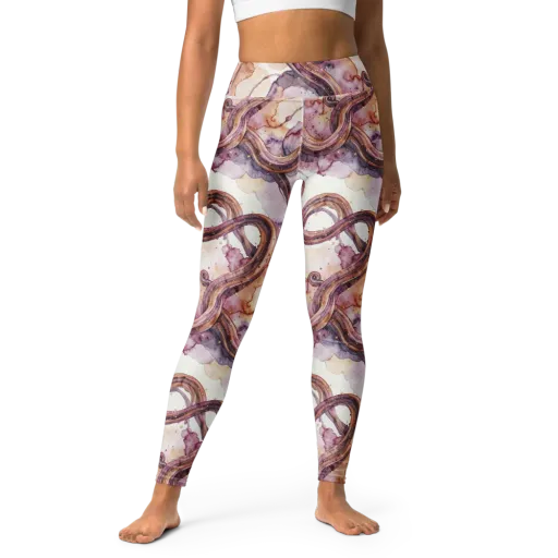 Stardust Swerve on a Yoga Leggings