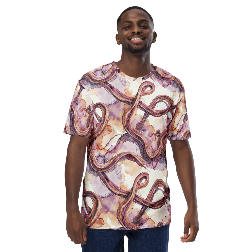 Stardust Swerve on Men's Crew Neck T-Shirt — Front