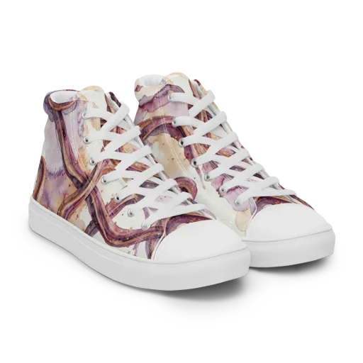 Stardust Swerve on a Men's High Top Canvas Shoes